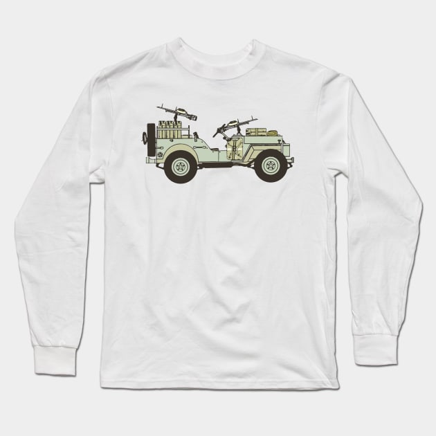 SAS Jeep Long Sleeve T-Shirt by Toby Wilkinson